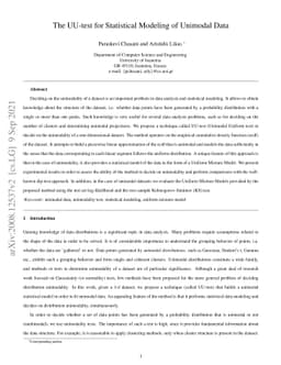 The UU-test for Statistical Modeling of Unimodal Data