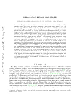 Estimation in Tensor Ising Models
