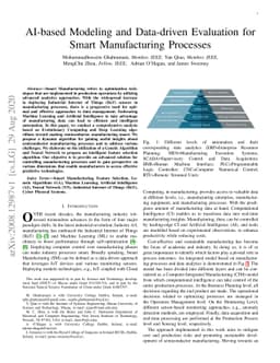 AI-based Modeling and Data-driven Evaluation for Smart Manufacturing
  Processes