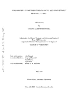 Human-in-the-Loop Methods for Data-Driven and Reinforcement Learning
  Systems