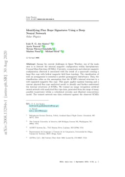 Identifying Flux Rope Signatures Using a Deep Neural Network