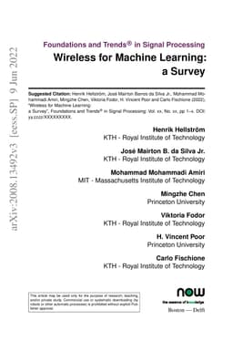 Wireless for Machine Learning