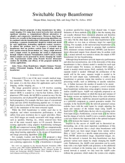 Switchable Deep Beamformer