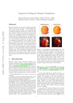 Langevin Cooling for Domain Translation