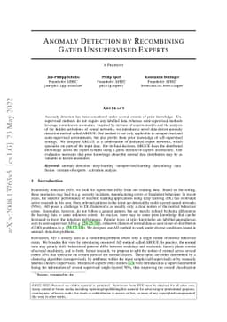 Anomaly Detection by Recombining Gated Unsupervised Experts