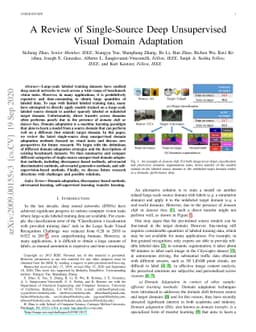 A Review of Single-Source Deep Unsupervised Visual Domain Adaptation