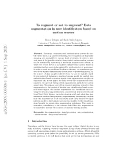 To augment or not to augment? Data augmentation in user identification
  based on motion sensors