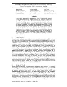 Hierarchical Deep Learning Classification of Unstructured Pathology
  Reports to Automate ICD-O Morphology Grading