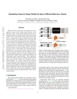 Simulating Unknown Target Models for Query-Efficient Black-box Attacks