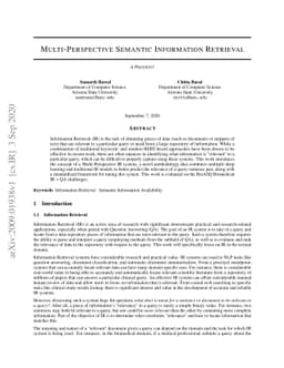 Multi-Perspective Semantic Information Retrieval