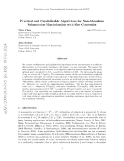 Practical and Parallelizable Algorithms for Non-Monotone Submodular
  Maximization with Size Constraint