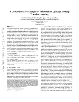 A Comprehensive Analysis of Information Leakage in Deep Transfer
  Learning