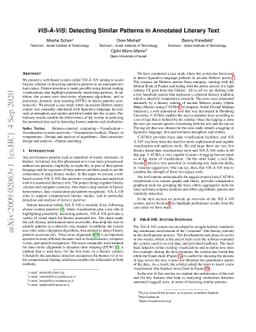 ViS-Á-ViS : Detecting Similar Patterns in Annotated Literary Text