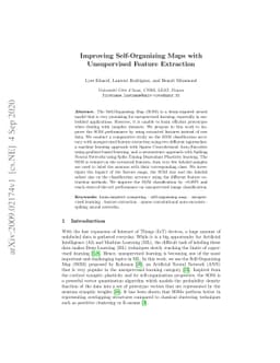 Improving Self-Organizing Maps with Unsupervised Feature Extraction