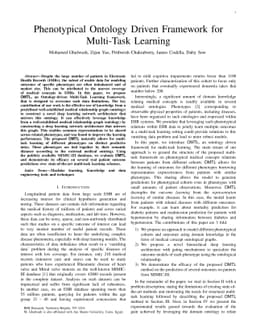 Phenotypical Ontology Driven Framework for Multi-Task Learning