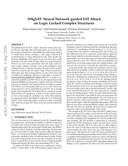 NNgSAT: Neural Network guided SAT Attack on Logic Locked Complex
  Structures