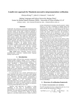 A multi-view approach for Mandarin non-native mispronunciation
  verification