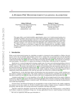 A Hybrid PAC Reinforcement Learning Algorithm