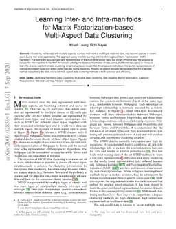 Learning Inter- and Intra-manifolds for Matrix Factorization-based
  Multi-Aspect Data Clustering