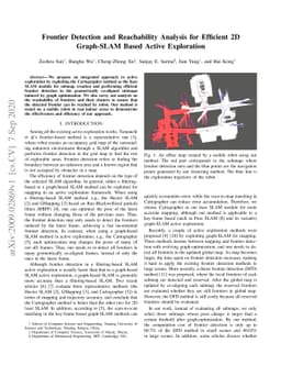 Frontier Detection and Reachability Analysis for Efficient 2D Graph-SLAM
  Based Active Exploration