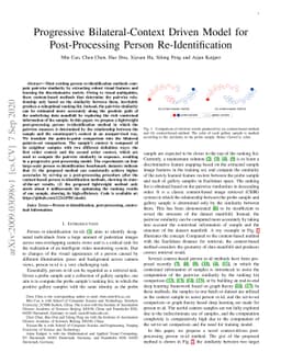 Progressive Bilateral-Context Driven Model for Post-Processing Person
  Re-Identification