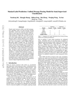 Masked Label Prediction: Unified Message Passing Model for
  Semi-Supervised Classification