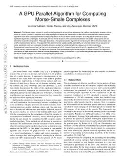 A GPU Parallel Algorithm for Computing Morse-Smale Complexes