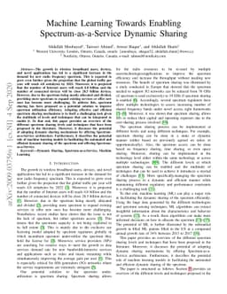 Machine Learning Towards Enabling Spectrum-as-a-Service Dynamic Sharing