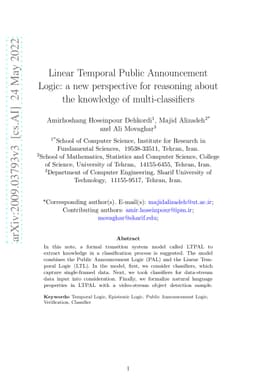 Linear Temporal Public Announcement Logic: a new perspective for
  reasoning about the knowledge of multi-classifiers