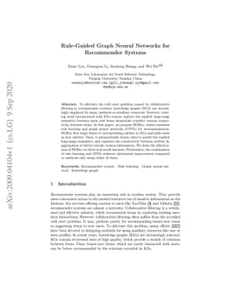 Rule-Guided Graph Neural Networks for Recommender Systems