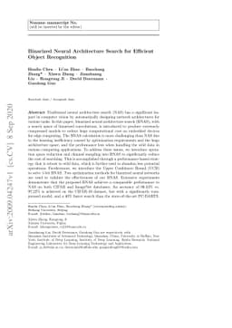 Binarized Neural Architecture Search for Efficient Object Recognition