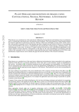 Plant Diseases recognition on images using Convolutional Neural
  Networks: A Systematic Review