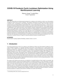 COVID-19 Pandemic Cyclic Lockdown Optimization Using Reinforcement
  Learning