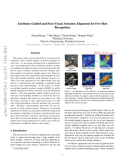 Attributes-Guided and Pure-Visual Attention Alignment for Few-Shot
  Recognition