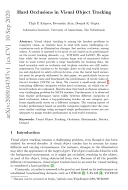 Hard Occlusions in Visual Object Tracking