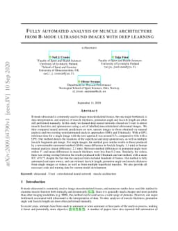 Fully automated analysis of muscle architecture from B-mode ultrasound
  images with deep learning