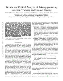 Review and Critical Analysis of Privacy-preserving Infection Tracking
  and Contact Tracing