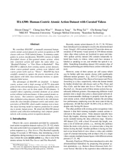 HAA500: Human-Centric Atomic Action Dataset with Curated Videos