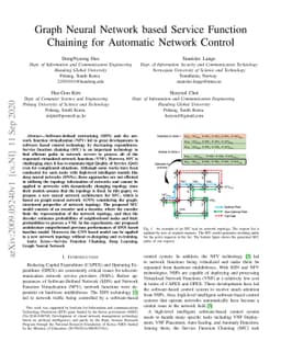 Graph Neural Network based Service Function Chaining for Automatic
  Network Control