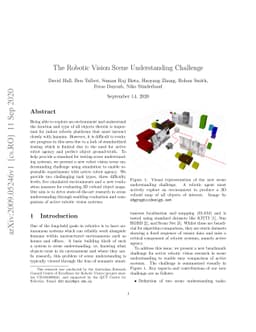 The Robotic Vision Scene Understanding Challenge