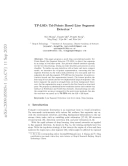 TP-LSD: Tri-Points Based Line Segment Detector