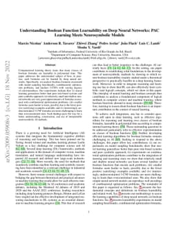 Understanding Boolean Function Learnability on Deep Neural Networks: PAC
  Learning Meets Neurosymbolic Models