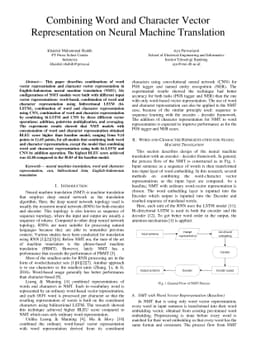 Combining Word and Character Vector Representation on Neural Machine
  Translation