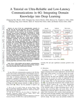 A Tutorial on Ultra-Reliable and Low-Latency Communications in 6G:
  Integrating Domain Knowledge into Deep Learning