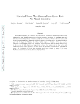 Statistical Query Algorithms and Low-Degree Tests Are Almost Equivalent