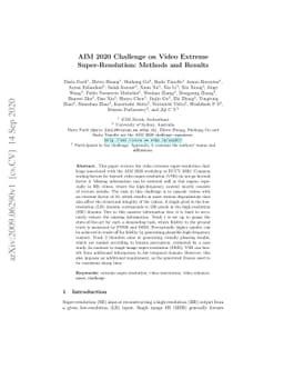 AIM 2020 Challenge on Video Extreme Super-Resolution: Methods and
  Results