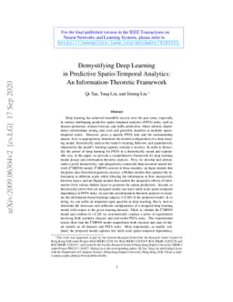 Demystifying Deep Learning in Predictive Spatio-Temporal Analytics: An
  Information-Theoretic Framework