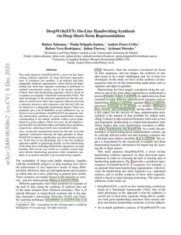 DeepWriteSYN: On-Line Handwriting Synthesis via Deep Short-Term
  Representations
