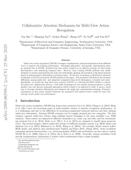 Collaborative Attention Mechanism for Multi-View Action Recognition