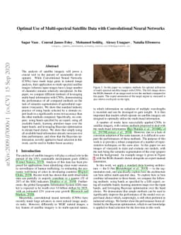 Optimal Use of Multi-spectral Satellite Data with Convolutional Neural
  Networks
